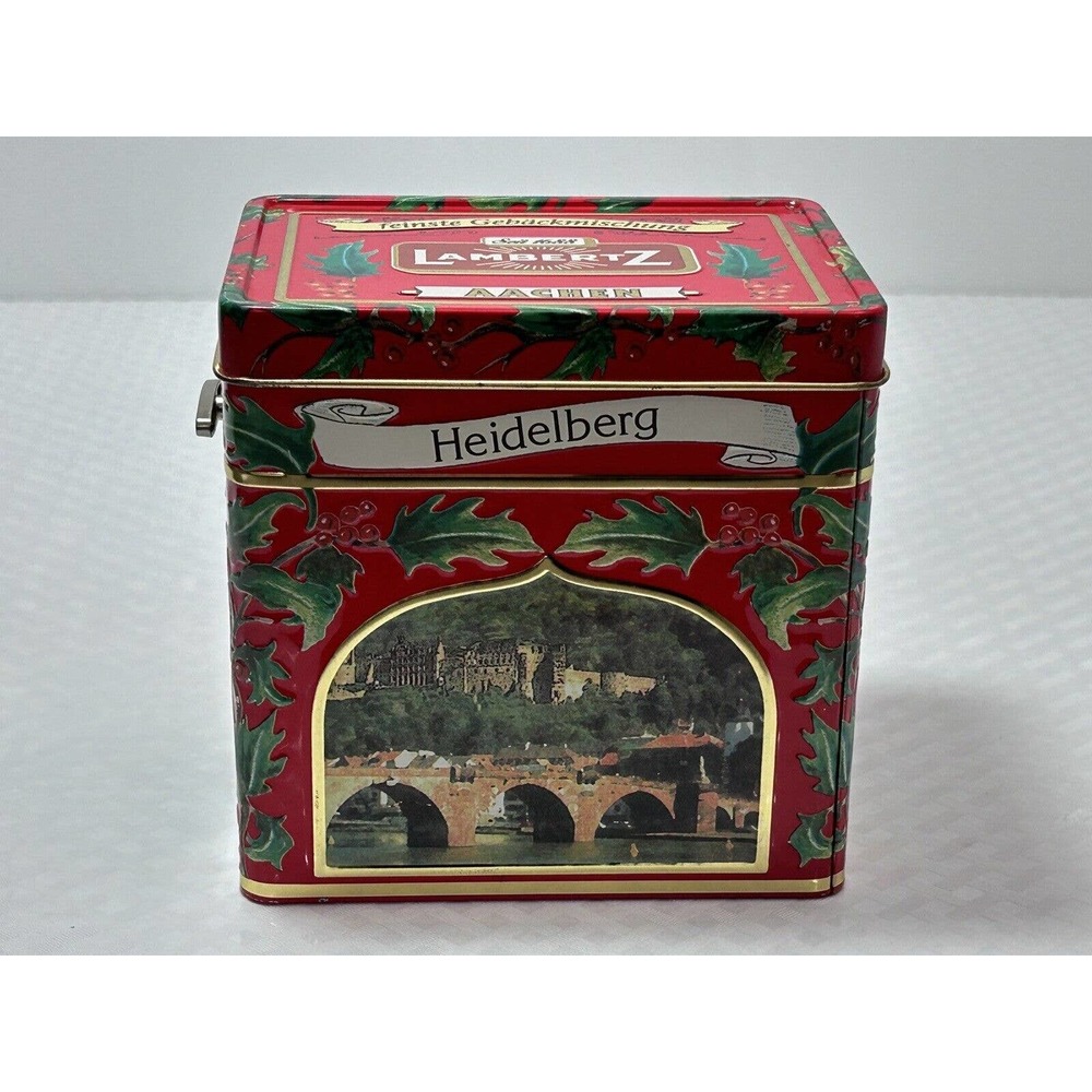 LambertZ Musical Christmas Cookie Tin‎ Only. Plays Rudolph The Red Nose Reindeer